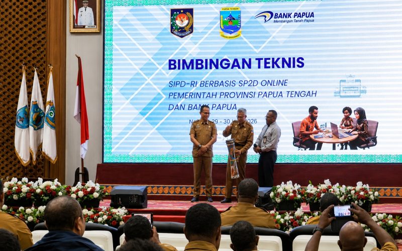 Pemprov Papua Tengah Gelar Bimtek dan Launching SIPD-RI SP2D Online Tahun 2026