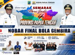 Rayakan HUT Ke-4, Papua Tengah Gelar Pesta Rakyat Meriah hingga Nobar Final Piala Dunia