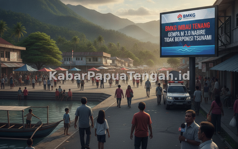BMKG Imbau Warga Tenang: Gempa M 3.0 di Nabire Tak Berpotensi Tsunami