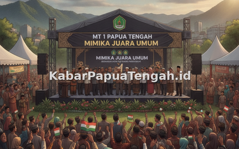 Mimika Sabet Juara Umum Perdana MTQ I Papua Tengah, Buktikan Pembinaan Qurani Berhasil