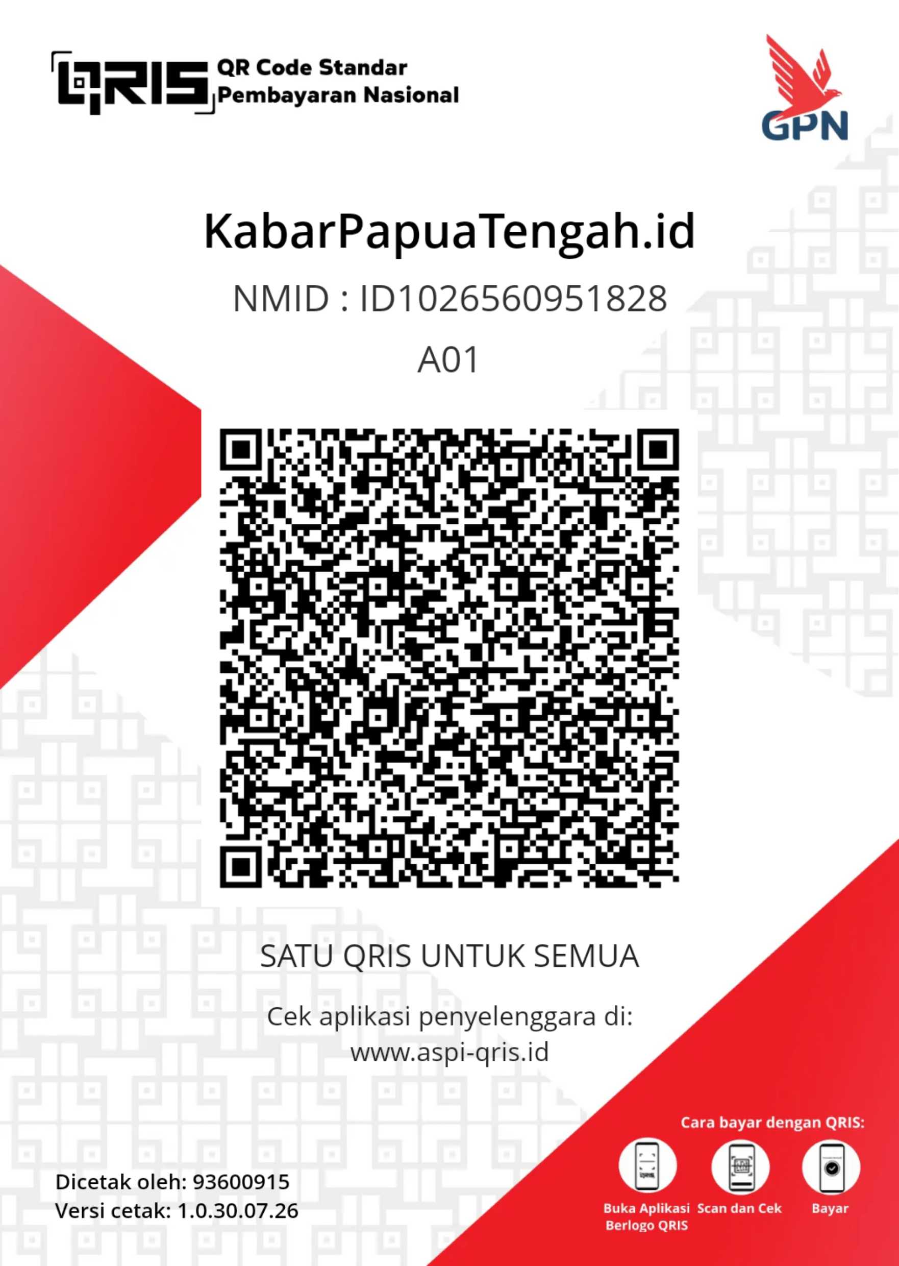 QRIS Kabar Papua Tengah